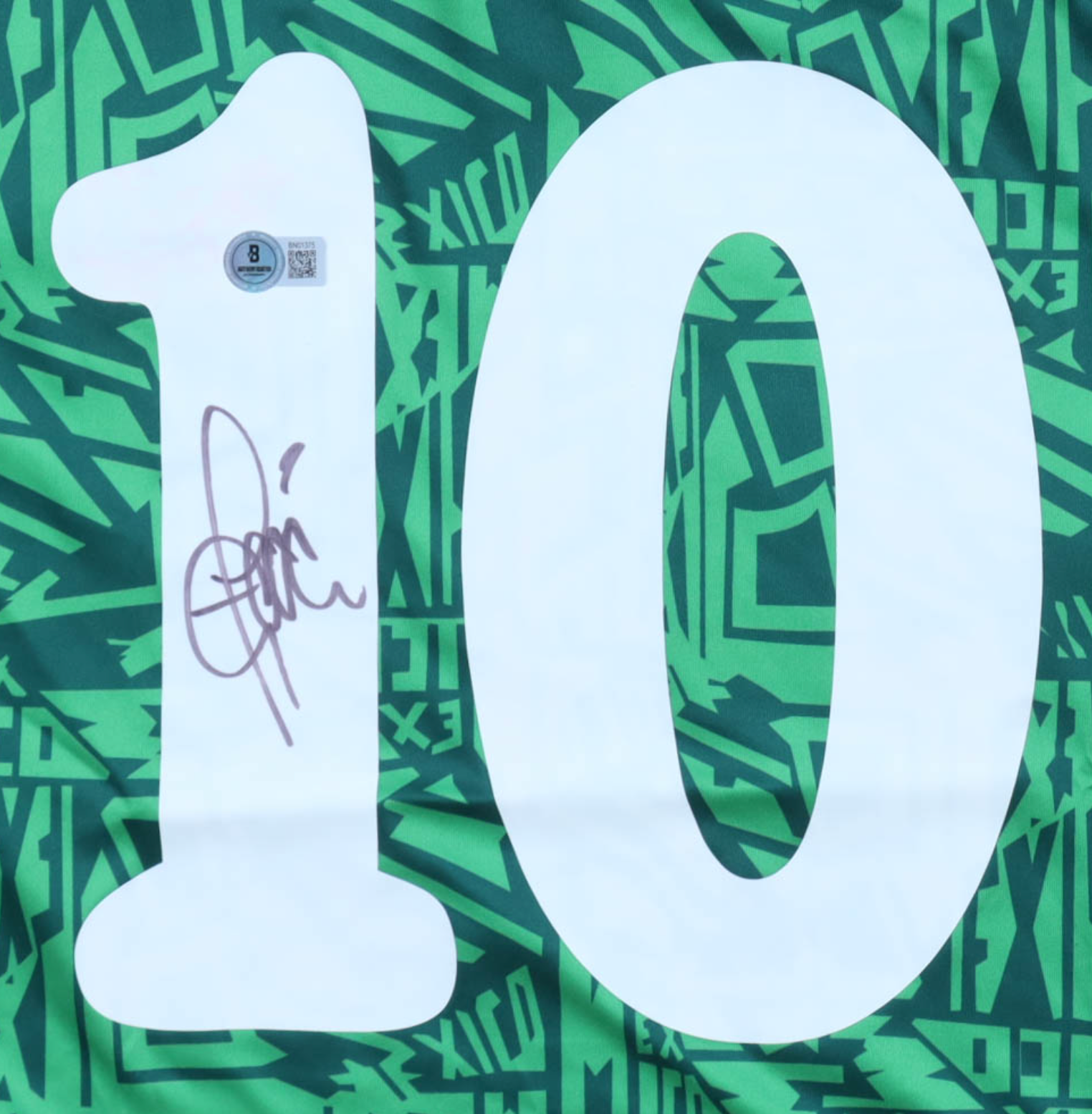 Luis Garcia Signed Mexico Umbro Authentic Jersey Certified by Beckett authentic-signatures