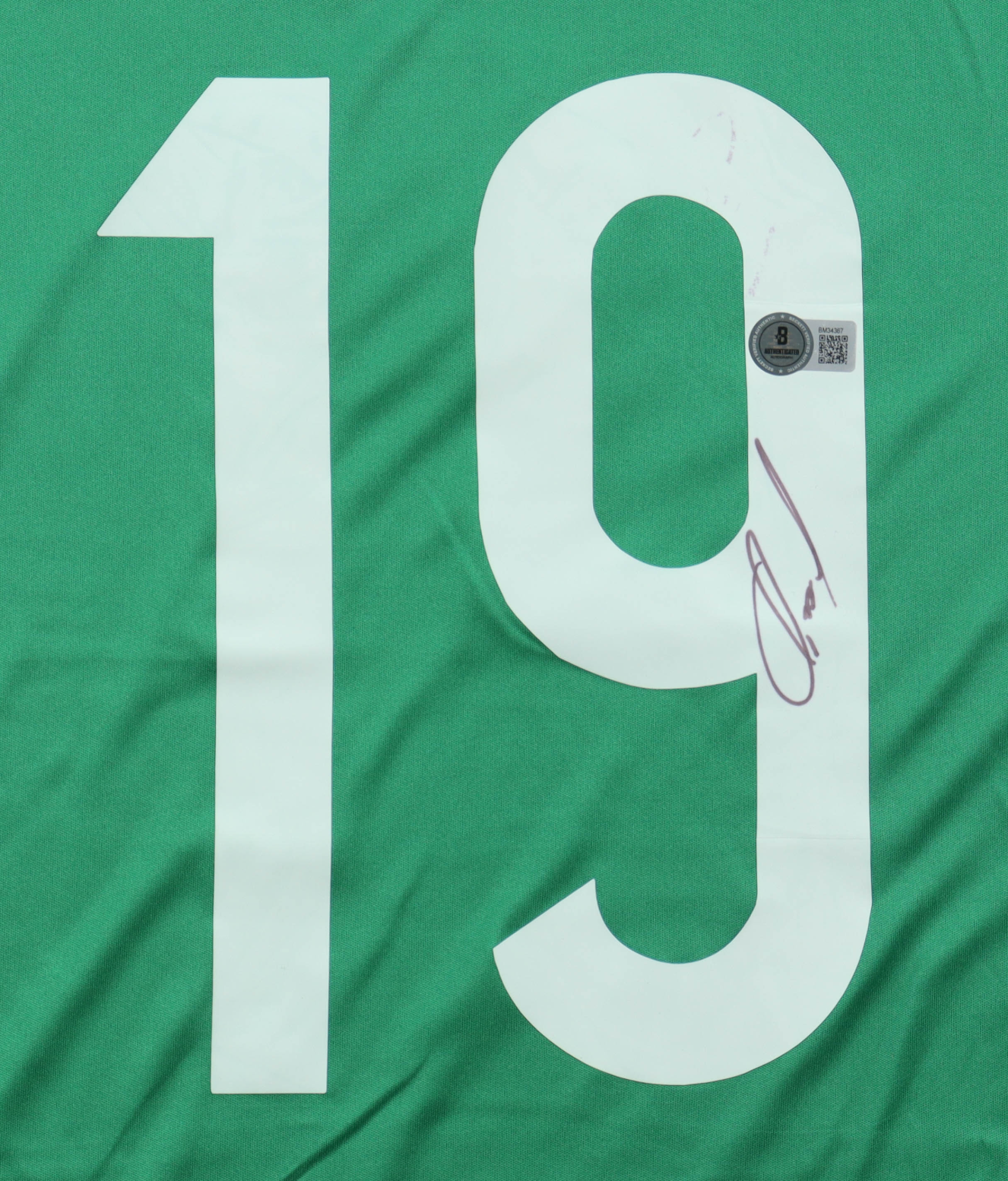 Maillot Domicile Equipe du Mexique Edition Coupe du Monde 2014 signe par Oribe Paralta et Certifie par Beckett authentic-signatures