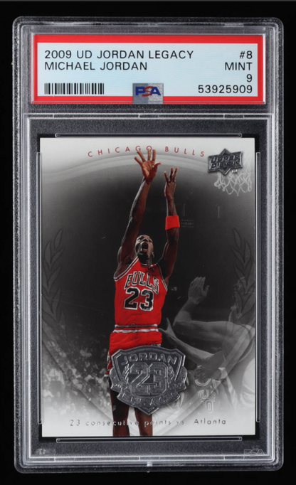 Michael Jordan 2009-10 Upper Deck Michael Jordan Legacy Collection #8 (PSA 9)
