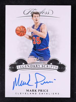 Mark Price 2018-19 Panini Flawless Legendary Scripts #35 #11/25