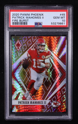 Patrick Mahomes II 2020 Panini Phoenix Fire Burst #45 (PSA 10)