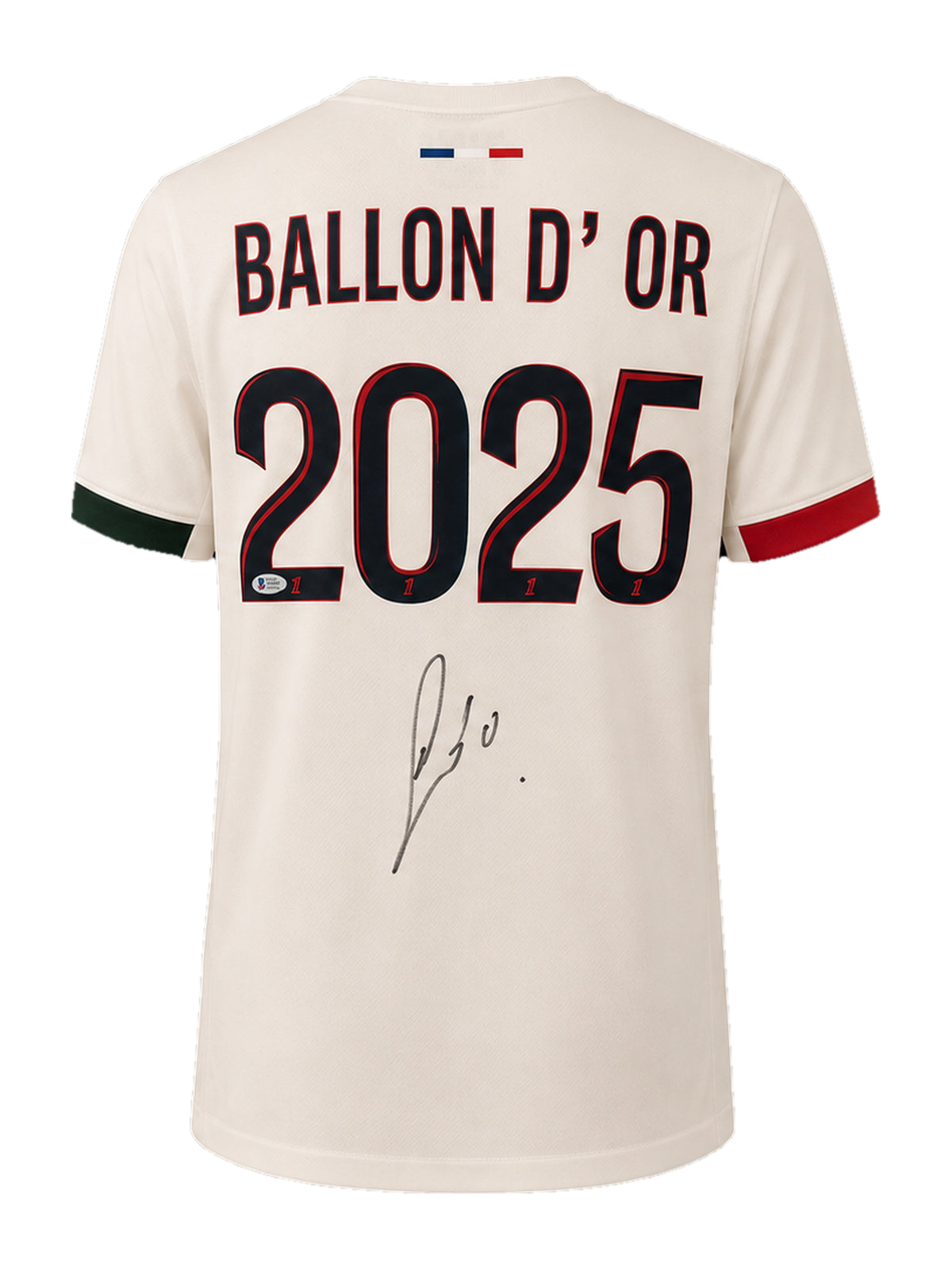Ousmane Dembélé signed Ballon d'Or 2025 PSG jersey Beckett certified