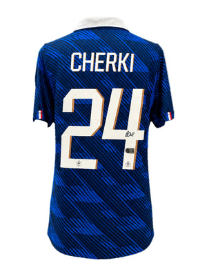 Rayan Cherki Signed France 2026 Home Jersey, Certified by Beckett
