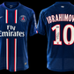 Zlatan Ibrahimović #10 signed Paris Saint-Germain jersey