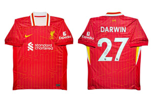 Darwin Núñez Signed Home 2024-25 Liverpool Jersey, Certified by Beckett