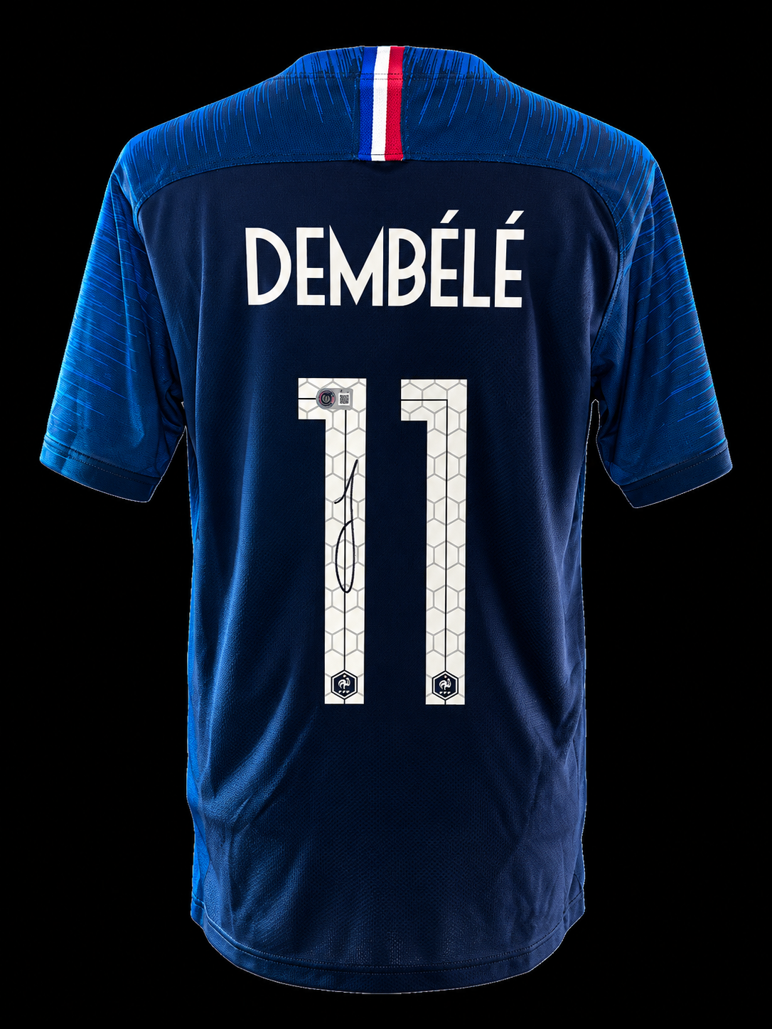 Dembélé #11 signed France 2018 World Cup jersey