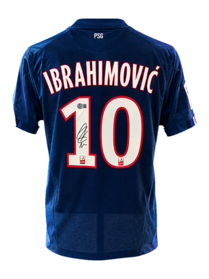 Zlatan Ibrahimović signed PSG jersey #10 Beckett certified