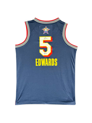 Maillot Authentique All Star Game 2025 signe par Anthony Edwards certifie par Beckett