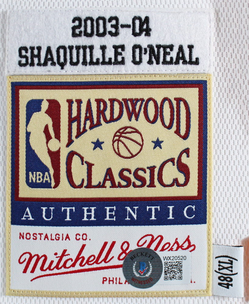 Shaquille O'Neal Signed Mitchell & Ness Lakers Jersey Inscribed "HOF 16" authentic-signatures