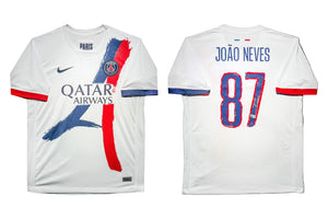 João Neves Signed Away 2024-25 Paris Saint-Germain Jersey, Certified by Beckett