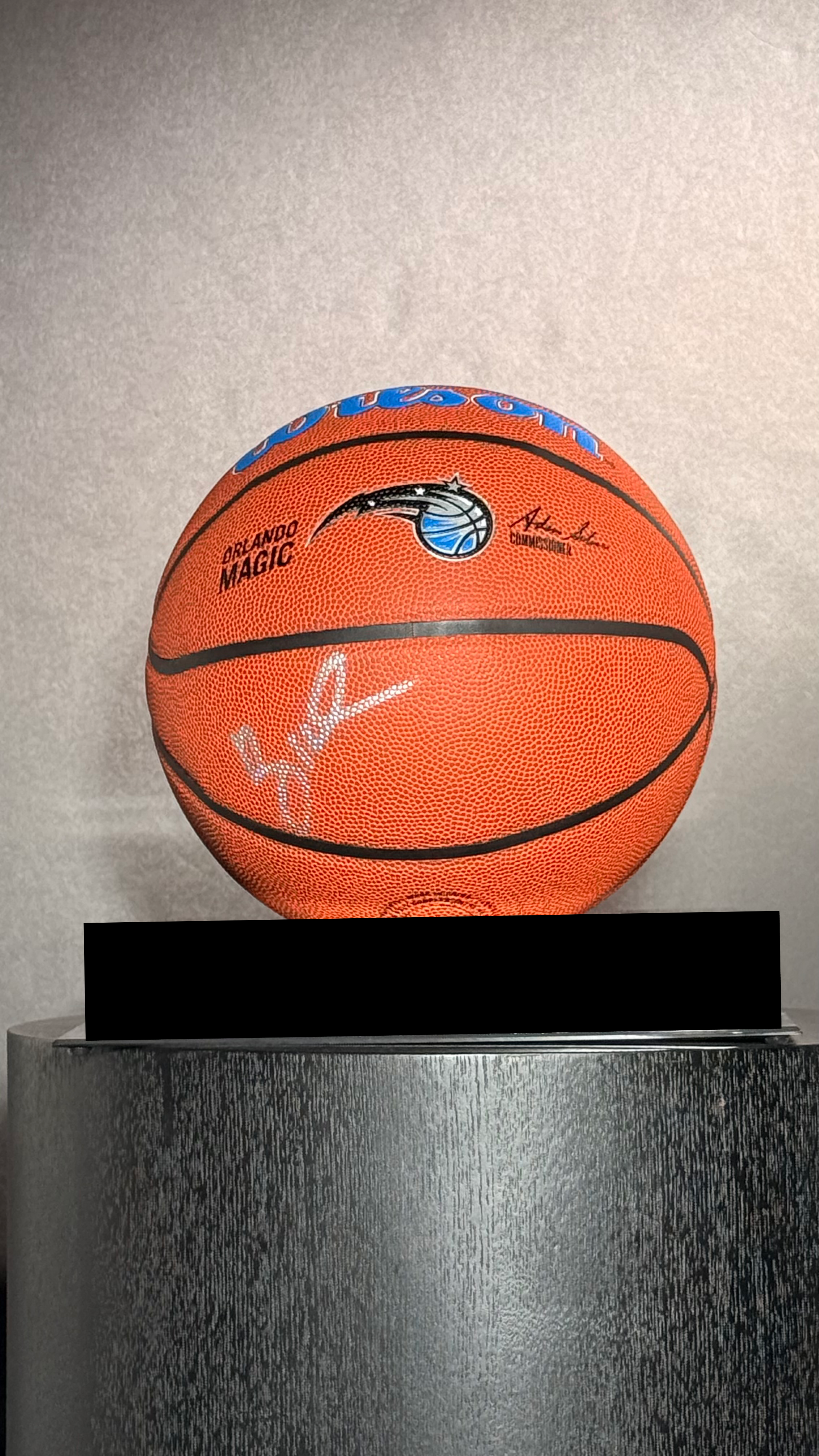PENNY HARDAWAY SIGNED MAGIC LOGO NBA BASKETBALL authentic-signatures