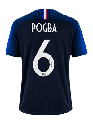 Paul Pogba Signed France 2018 World Cup Jersey, Certified by Beckett