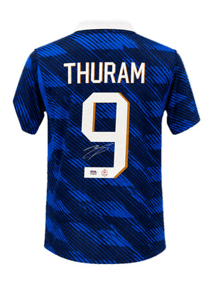 Marcus Thuram signed France 2026 home jersey certified by Beckett