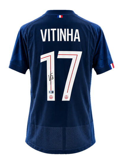Vitinha Signed PSG Champions League Star Jersey, Certified by Beckett