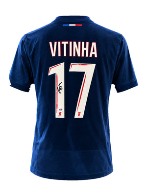 Vitinha signed PSG home jersey #17 Beckett certified