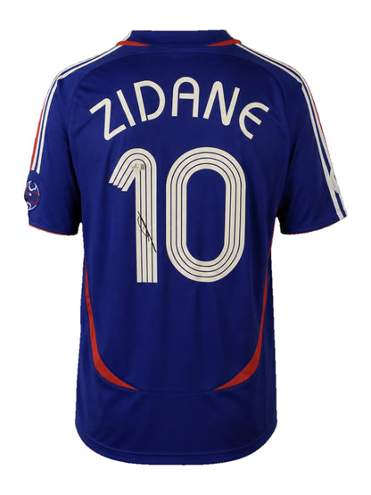 Zinédine Zidane Signed France 2006 World Cup Jersey, Certified by Beckett